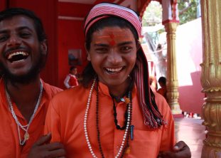 Young sadhus at an ashram